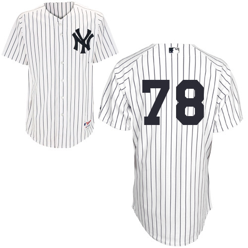 Slade Heathcott #78 MLB Jersey-New York Yankees Men's Authentic Home White Baseball Jersey
